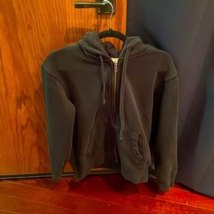 NEVER WORN Gap Black Zips Hoodie Size Medium